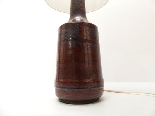 Scandinavian Oxblood Ceramic Lamp by Désirée Stentoj, 1970s-DQG-1780259