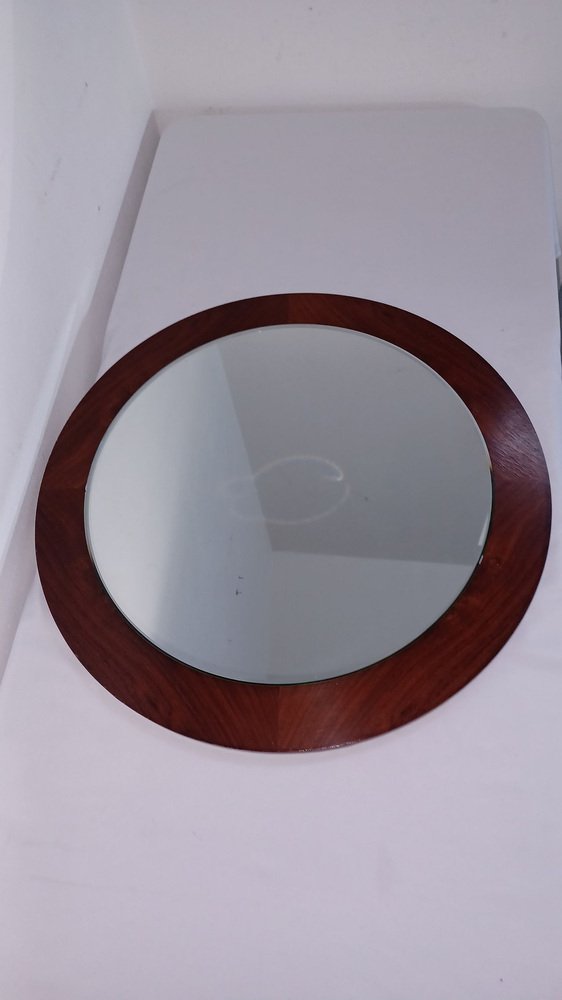 Scandinavian Palisander Mirror, 1970s