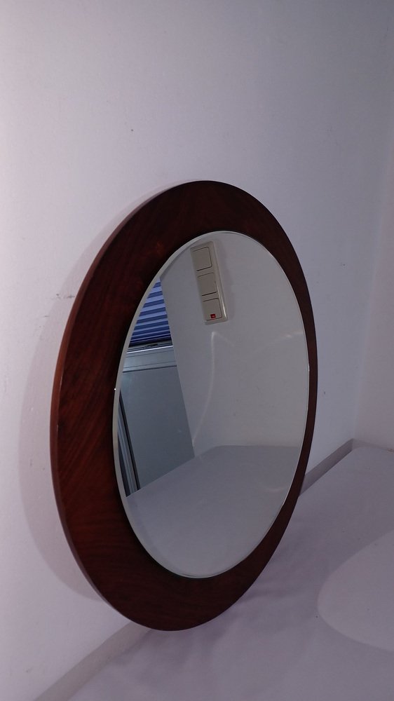 Scandinavian Palisander Mirror, 1970s