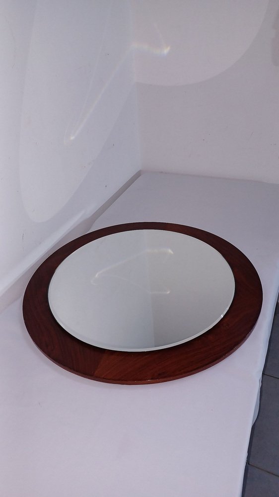 Scandinavian Palisander Mirror, 1970s