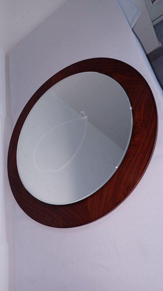 Scandinavian Palisander Mirror, 1970s