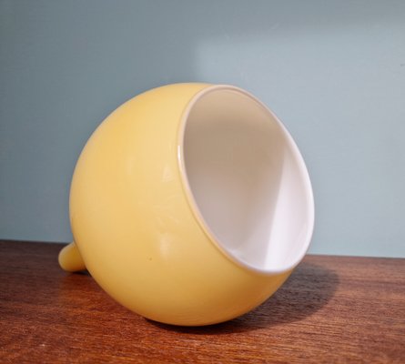 Scandinavian Pendant Light in Honey-Colored Opaline Glass, 1960s-FAX-2015963