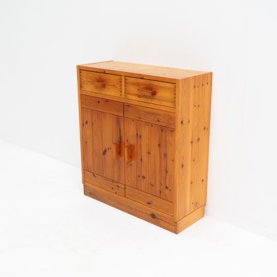 Scandinavian Pine Cabinet in the style of Charlotte Perriand, 1970s-SV-1814514