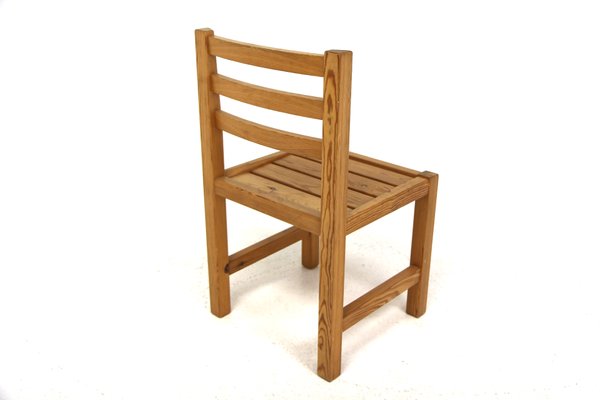 Scandinavian Pine Chairs, 1970, Set of 4-GEK-1765449