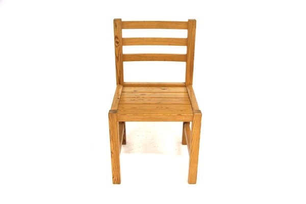 Scandinavian Pine Chairs, 1970, Set of 4-GEK-1765449