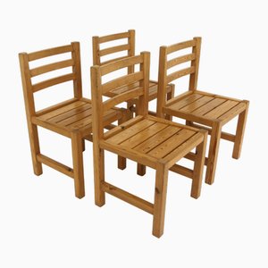 Scandinavian Pine Chairs, 1970, Set of 4-GEK-1765449