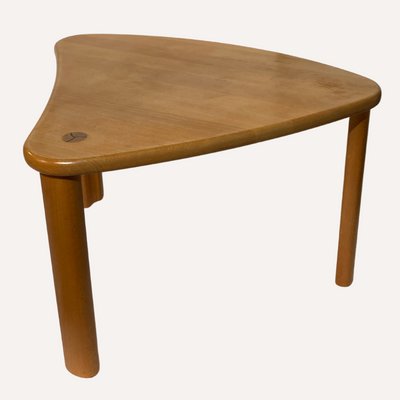 Scandinavian Pine Kidney Shaped Triangle Side or Coffee Table, 1970s-BHG-1091990