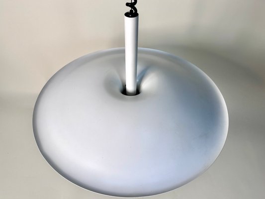 Scandinavian Postmodern Height-Adjustable Aluminium Halogen Hanging Lamp, 1980s-JP-1793176