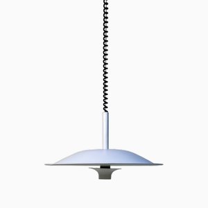 Scandinavian Postmodern Height-Adjustable Aluminium Halogen Hanging Lamp, 1980s-JP-1793176