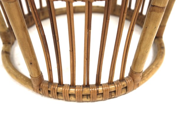 Scandinavian Rattan Coffee Table, Sweden, 1970s-GEK-2022928