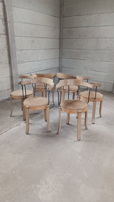 Scandinavian Raw Dining Chairs, 1970s, Set of 6-GO-1793775