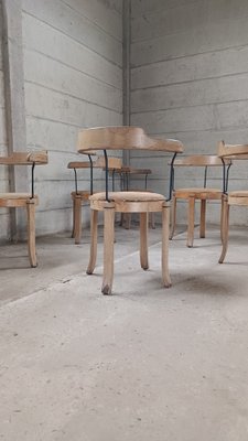 Scandinavian Raw Dining Chairs, 1970s, Set of 6-GO-1793775