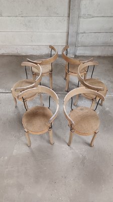 Scandinavian Raw Dining Chairs, 1970s, Set of 6-GO-1793775