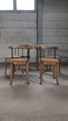 Scandinavian Raw Dining Chairs, 1970s, Set of 6-GO-1793775