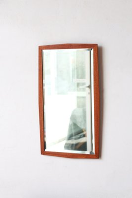 Scandinavian Rectangular Teak Mirror, 1960s-YRI-1724999