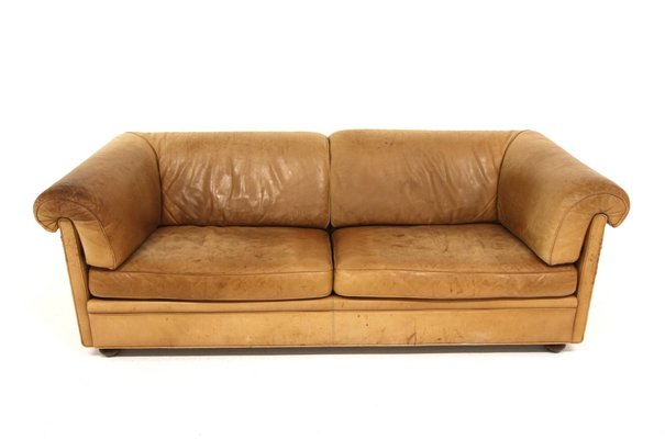 Scandinavian Remo Leather Sofa, Dux, Sweden, 1960s-GEK-1723634