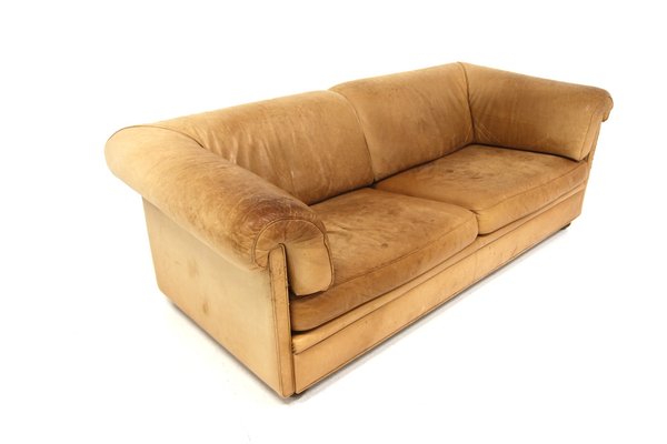 Scandinavian Remo Leather Sofa, Dux, Sweden, 1960s-GEK-1723634