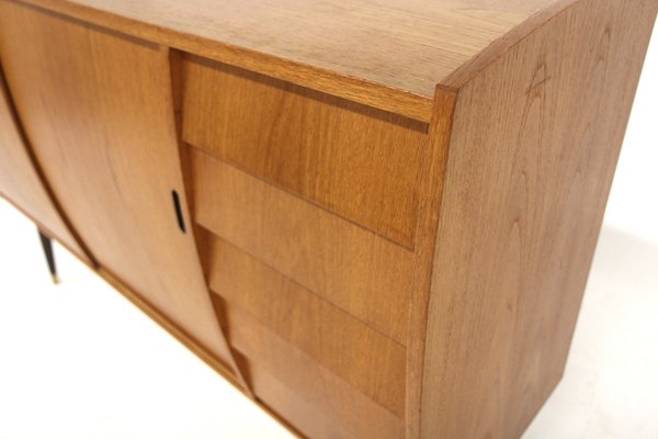 Scandinavian Roulette Teak Sideboard from Möbel-Ikea, Sweden, 1960s-GEK-2043108