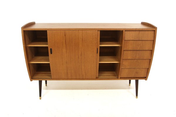 Scandinavian Roulette Teak Sideboard from Möbel-Ikea, Sweden, 1960s-GEK-2043108