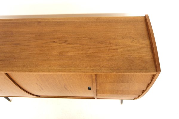 Scandinavian Roulette Teak Sideboard from Möbel-Ikea, Sweden, 1960s-GEK-2043108