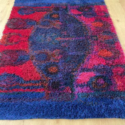 Scandinavian Rya Rug by Oili Mäki for Finnrya Oy Ab, Finland-QZ-1345695