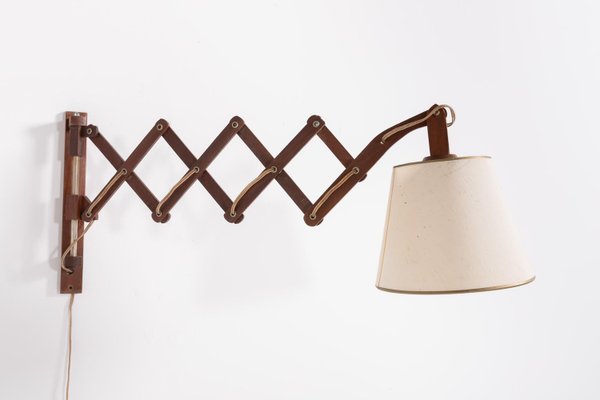 Scandinavian Scissors Wall Lamp, 1960s-KMC-2022241