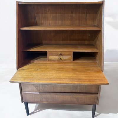 Scandinavian Secretaire in Teak, 1960s-AVC-2043432