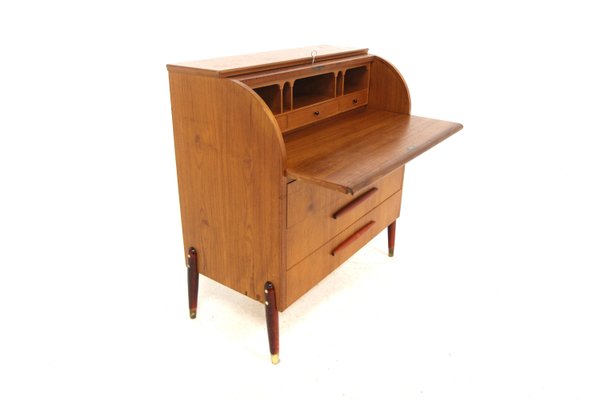 Scandinavian Secretaire in Teak from Bröderna Gustafssons, Sweden, 1950-GEK-2028408