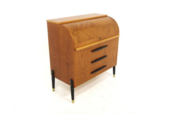 Scandinavian Secretaire in Teak from Bröderna Gustafssons, Sweden, 1950-GEK-2028409