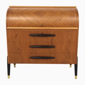 Scandinavian Secretaire in Teak from Bröderna Gustafssons, Sweden, 1950-GEK-2028409