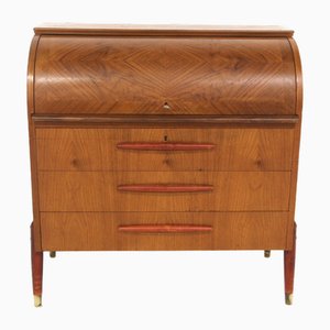 Scandinavian Secretaire in Teak from Bröderna Gustafssons, Sweden, 1950-GEK-2028408