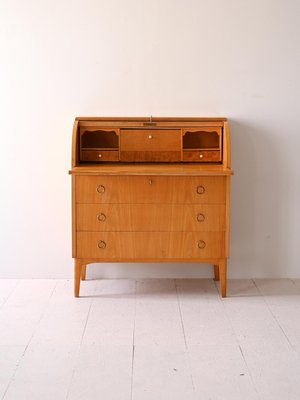 Scandinavian Secretaire with Flap, 1960s-QWP-2035486