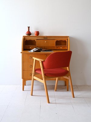 Scandinavian Secretaire with Flap, 1960s-QWP-2035486