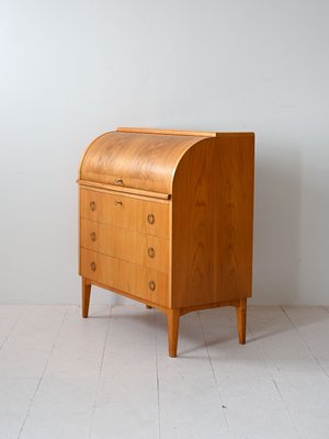 Scandinavian Secretaire with Flap, 1960s-QWP-2035486