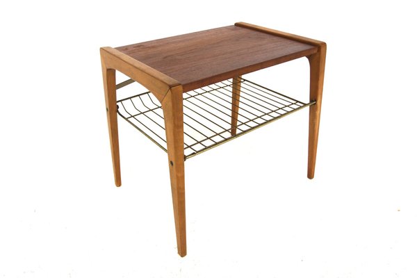 Scandinavian Side Table Thong in Teak, Sweden, 1950s-GEK-1730052