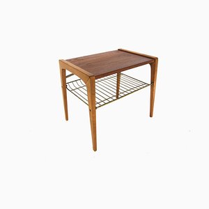 Scandinavian Side Table Thong in Teak, Sweden, 1950s-GEK-1730052