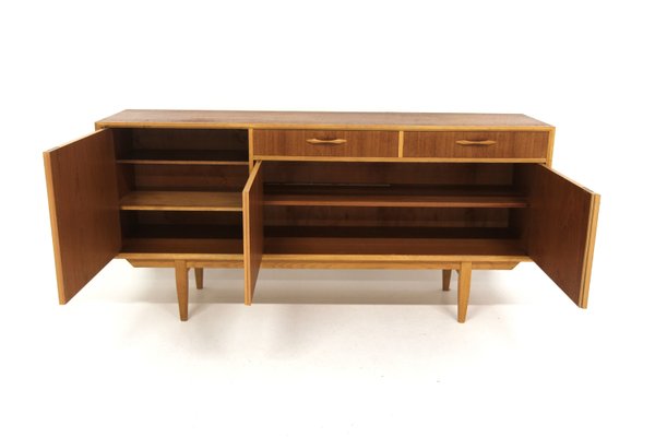 Scandinavian Sideboard in Teak and Oak from Bjärnum, Sweden, 1960-GEK-2028415