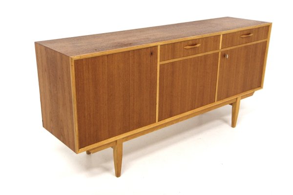 Scandinavian Sideboard in Teak and Oak from Bjärnum, Sweden, 1960-GEK-2028415