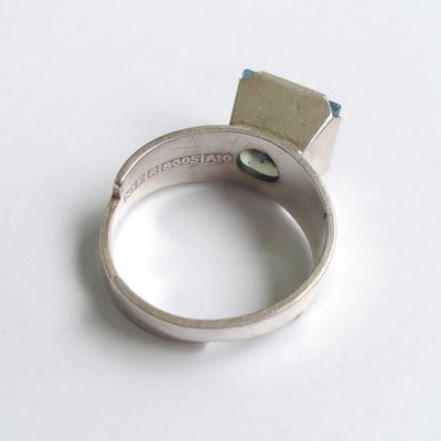 Scandinavian Silver Ring NSE 1975 by Nils-Eric Södermark, 1970s-YGE-688856