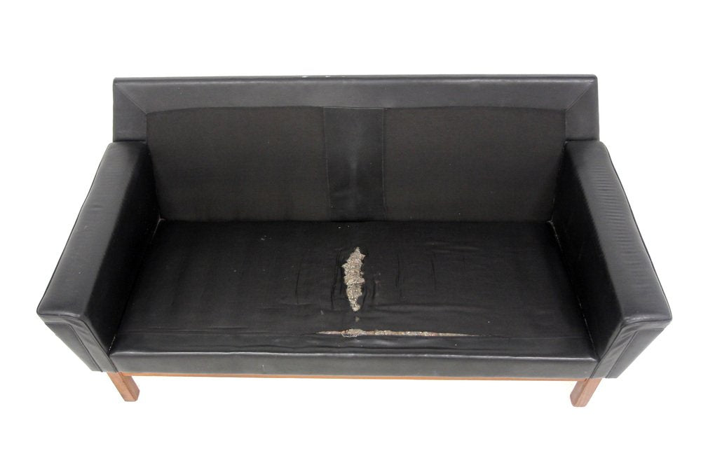 Scandinavian Sofa Model Åland in Leather from Ikea, Sweden, 1960s