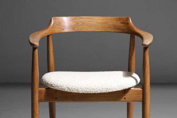 Scandinavian Solid Oak Armchair, 1960-YU-1133313