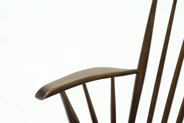 Scandinavian Spindle Back Armchair, 1960s-VV-1178214