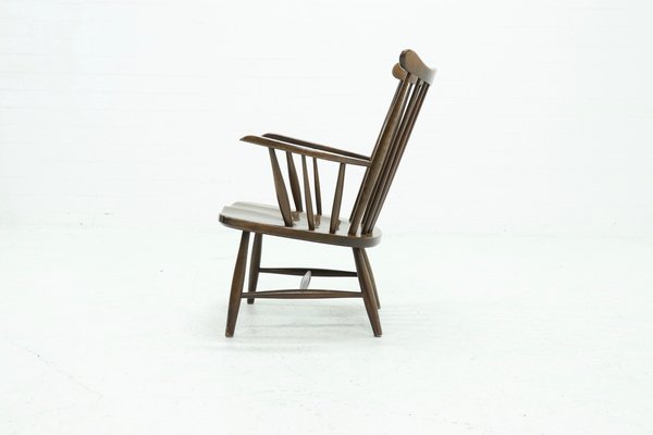 Scandinavian Spindle Back Armchair, 1960s-VV-1178214