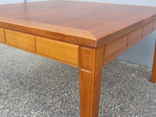 Scandinavian Square Teak Coffee Table, 1960s-YDZ-1372176