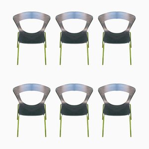 Scandinavian Stackable Dining Chairs by Susanne Gronlund, Set of 6-QDP-782566