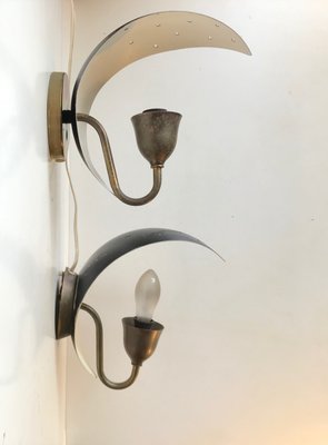 Scandinavian Starry Night Wall Sconces from Fog & Mørup, 1950s, Set of 2-LCR-992860