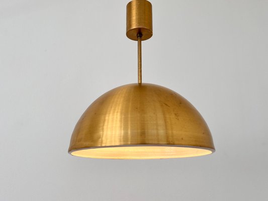 Scandinavian Style Brass Pendant, Former Czechoslovakia, 1970s-TZ-2018665