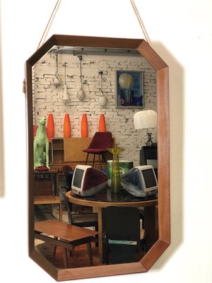 Scandinavian Style Mirror, Italy, 1960s-FQG-1822080