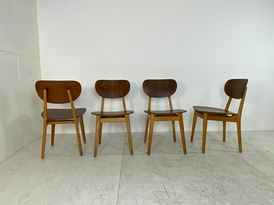 Scandinavian Style Teak Dining Chairs by Cees Braakman for Pastoe, 1950s, Set of 4-DE-828550