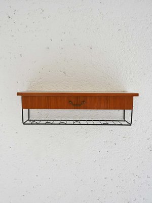 Scandinavian Suspended Bedside Table, 1960s-QWP-2042861